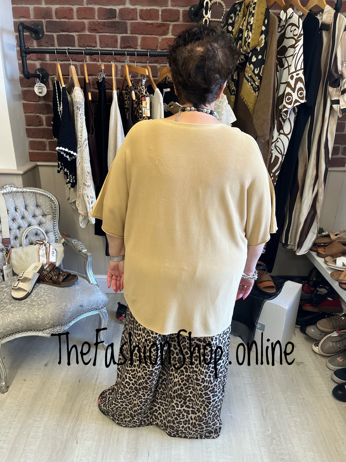 Jada leopard print wide leg trousers 12-22