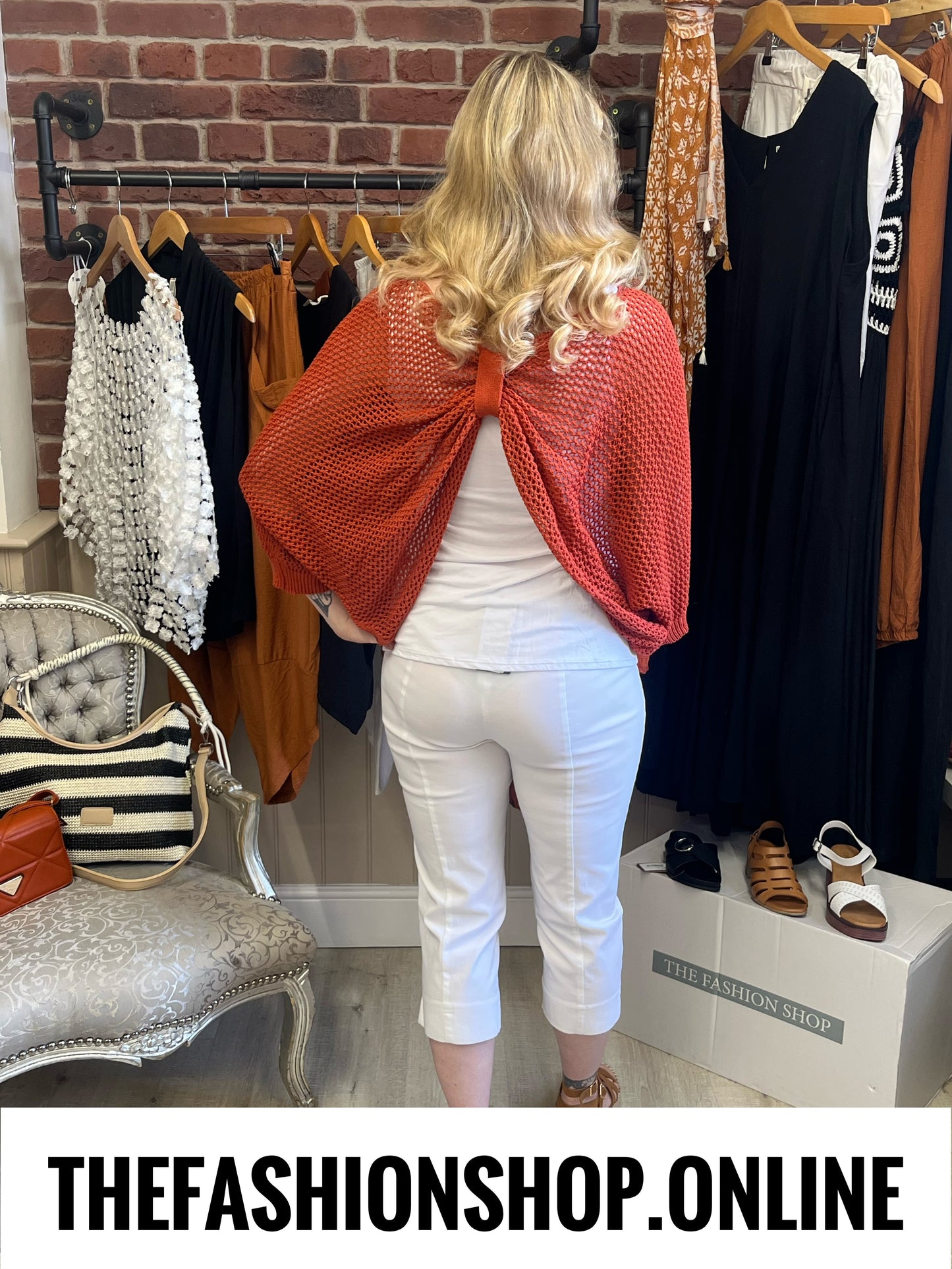 Nina cinnamon three way knitted top 8-18