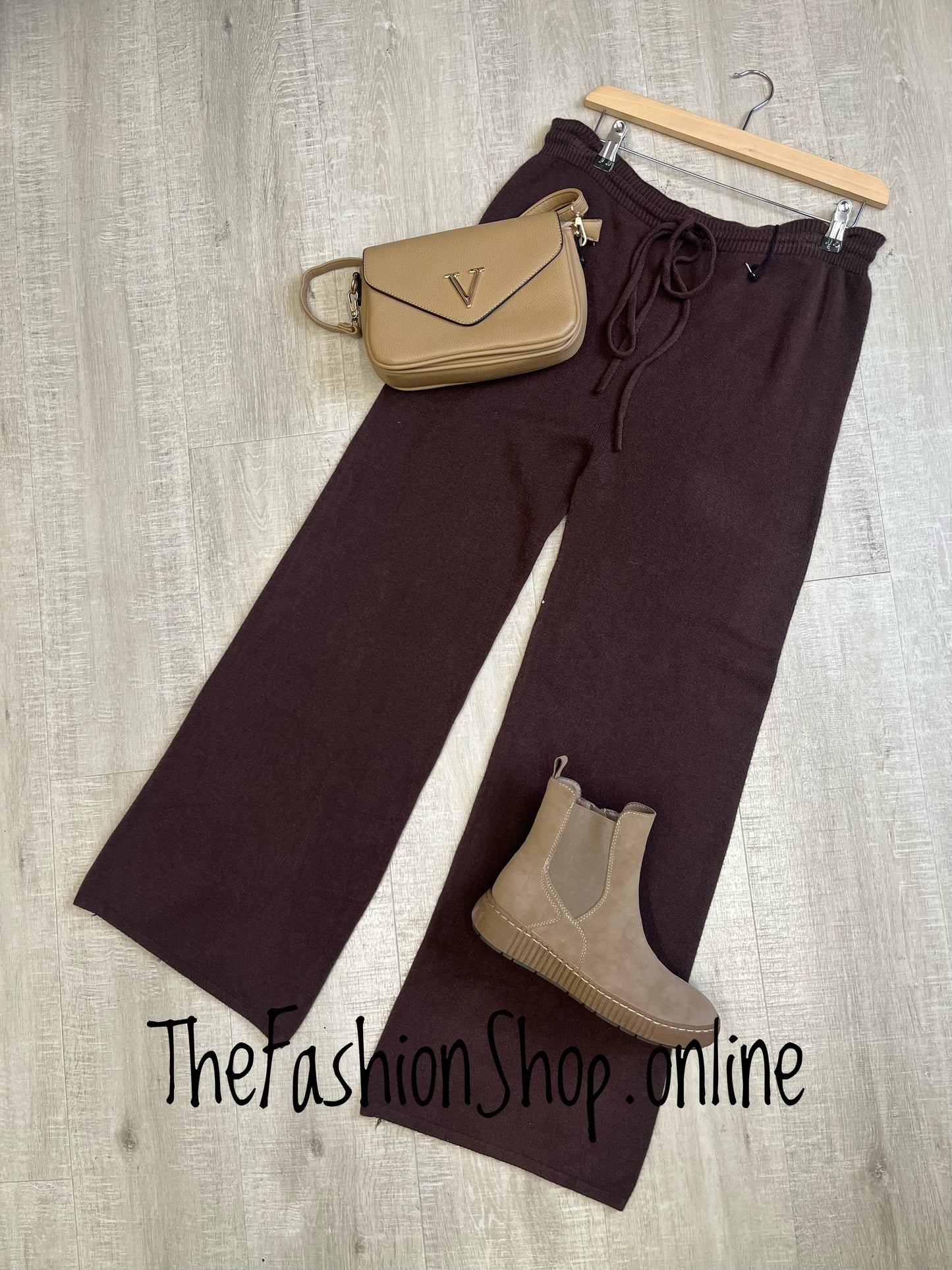 Milan Brown Knitted Trouser 8-20