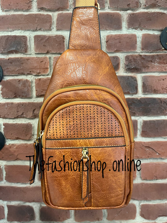 Sabrina Sling Bag in Tan