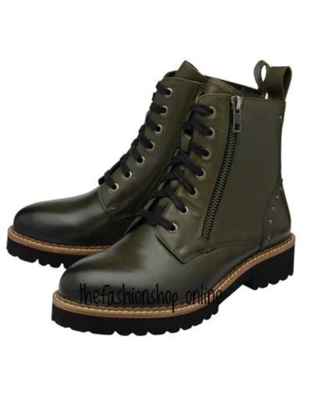 Lotus Braxton Leather boot Khaki 4-8