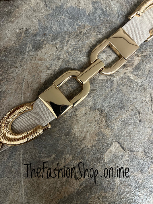 Gold Horseshoe Chain Belt