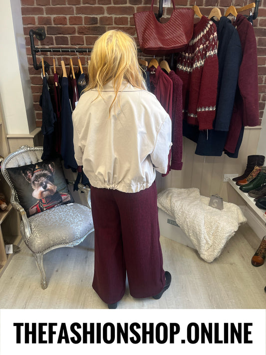 The Kensington Trousers in Wine 10-16