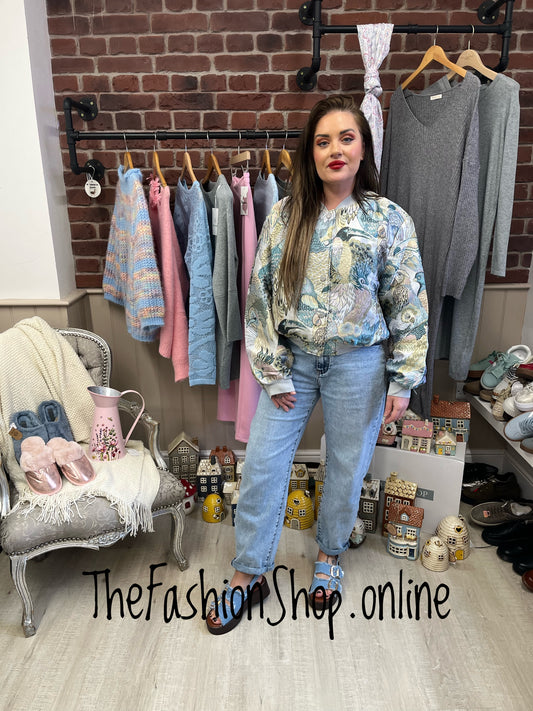 Vivian birds tapestry jacket 8-14