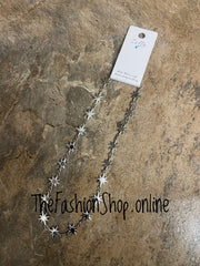 Zelly Silver Stars Necklace