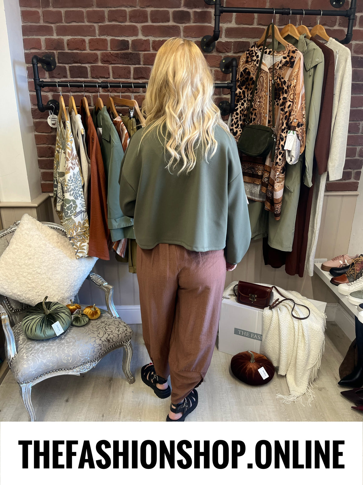 Jessie tan tulip hem trousers 8-16