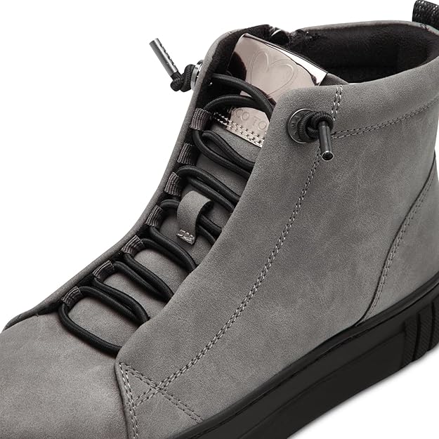 Marco Tozzi grey vegan suede ankle boot sizes 4-8