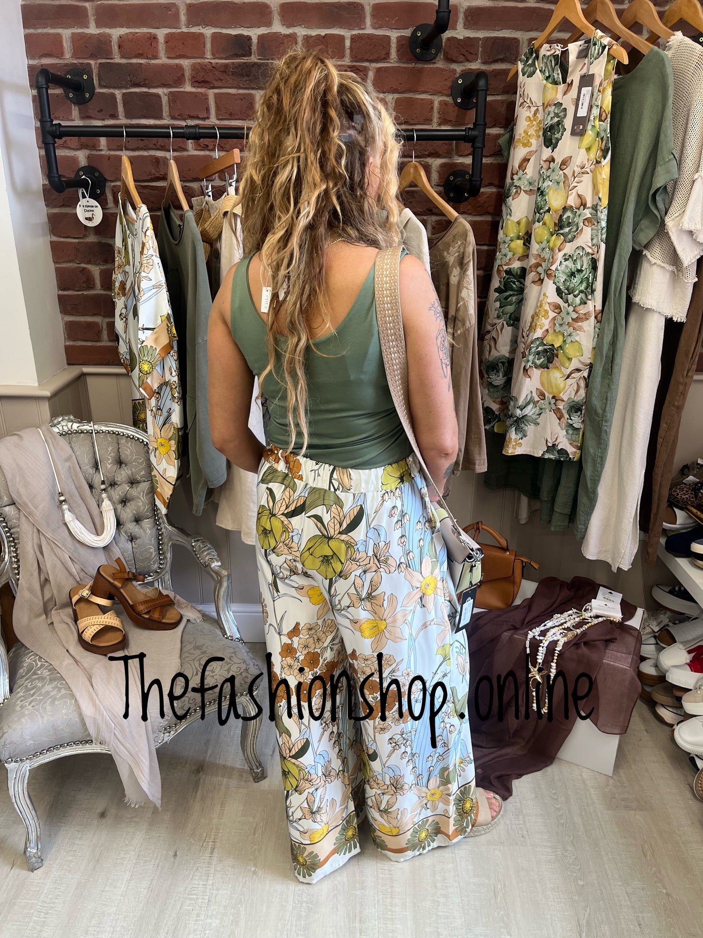 Keely flower print trousers 10-16