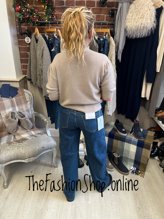 Milan Mocha Short Sleeve Turtle Neck Knit 8-16