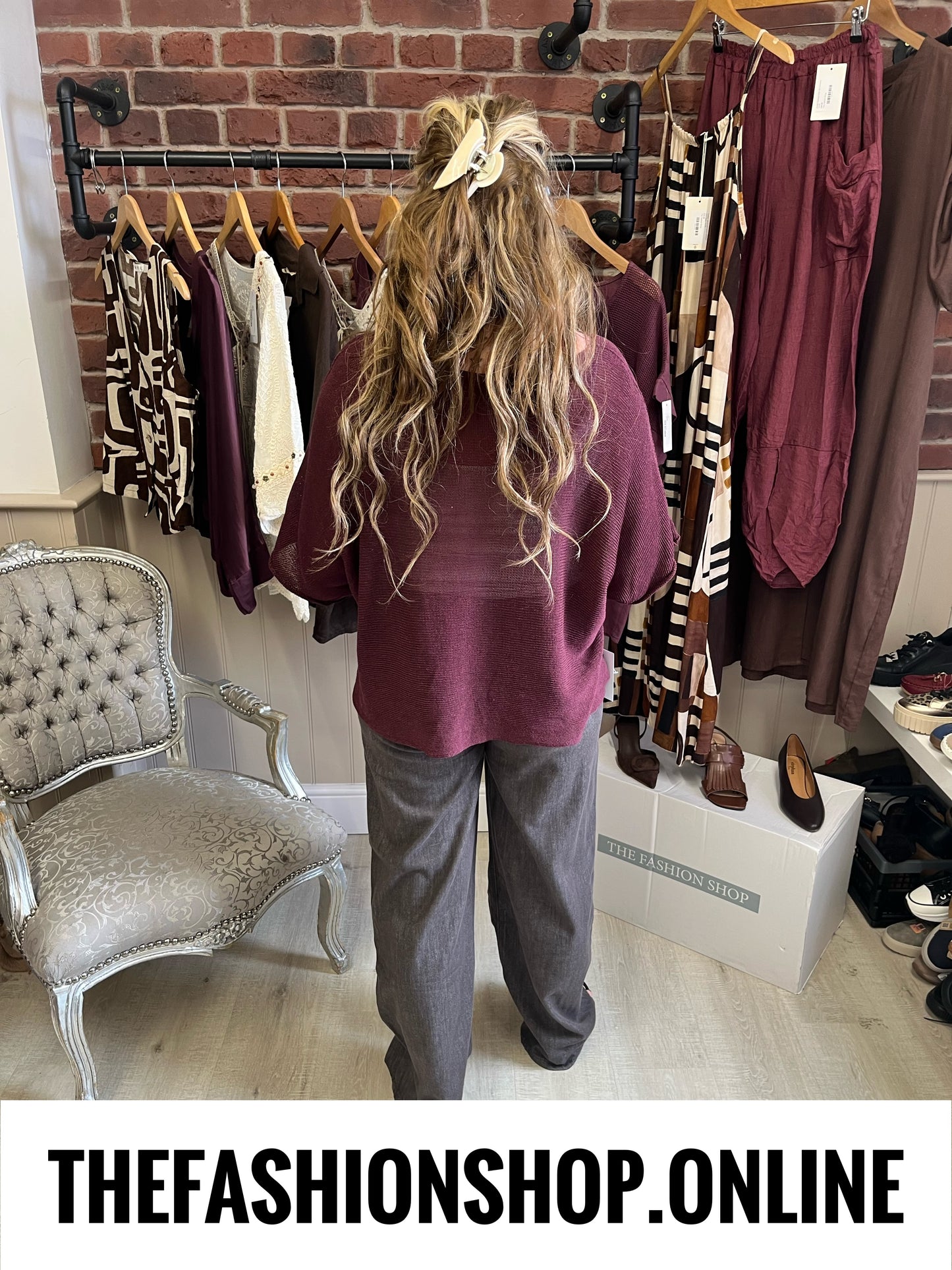 Sammy mulberry fine knit top 10-20