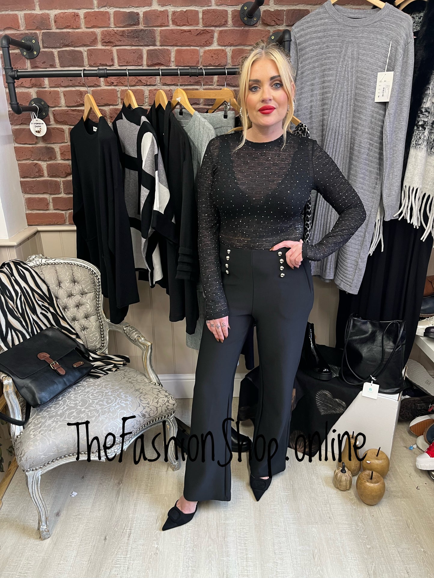 Kimberley black crystal bodysuit 8-12