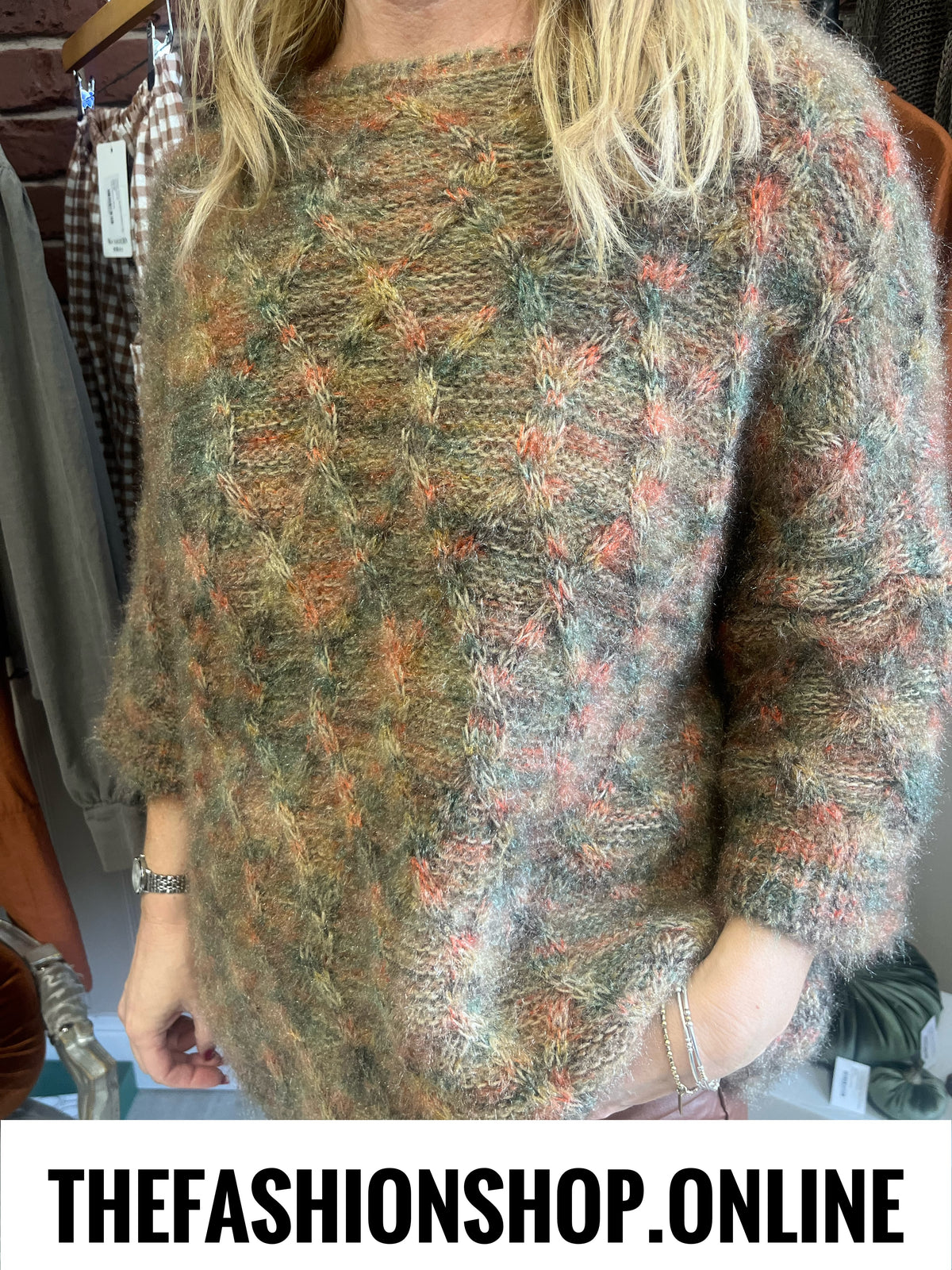 Stevie coloured flecked jumper 10-18