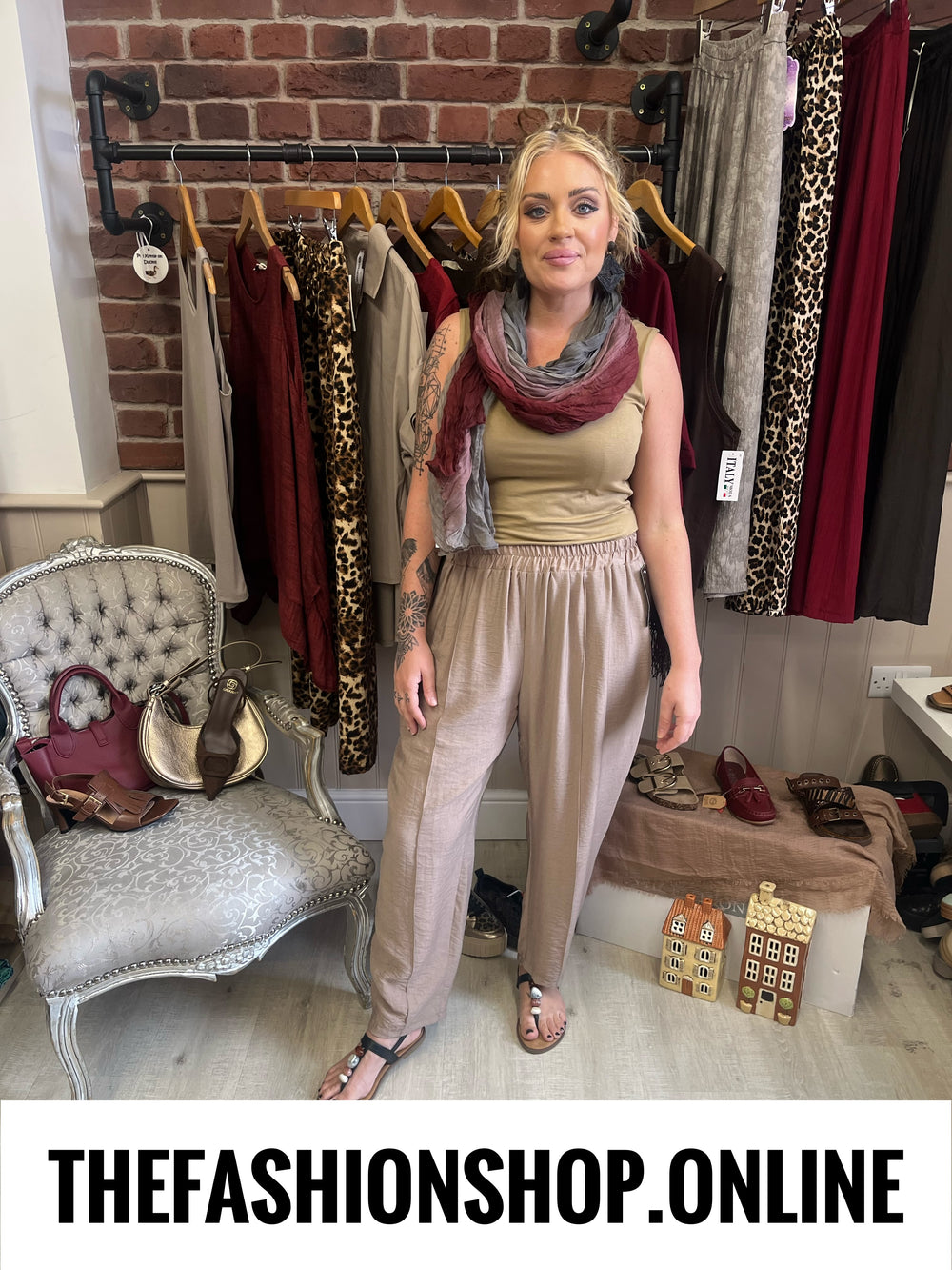 Danni mocha seam front trousers 10-16