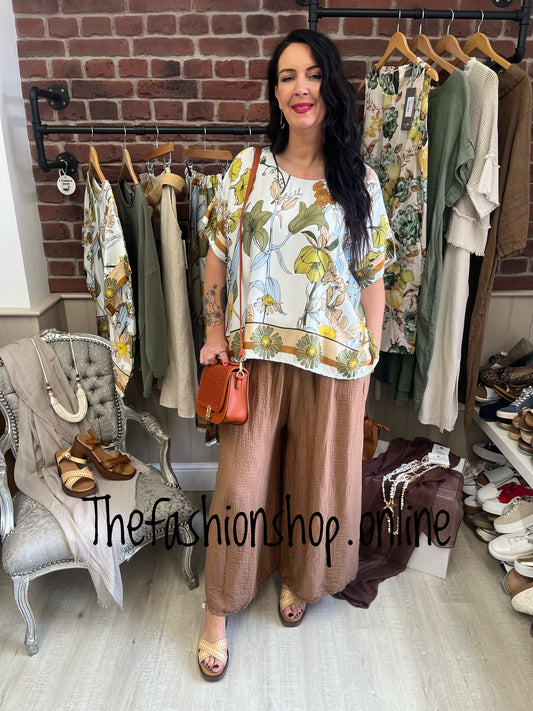 Keely flower print top 14-18