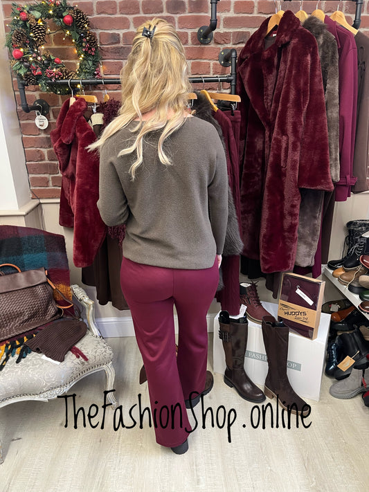 Ashley brown wool mix jumper 8-16