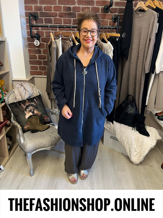 The Mila Coat in Navy Blue 16-22