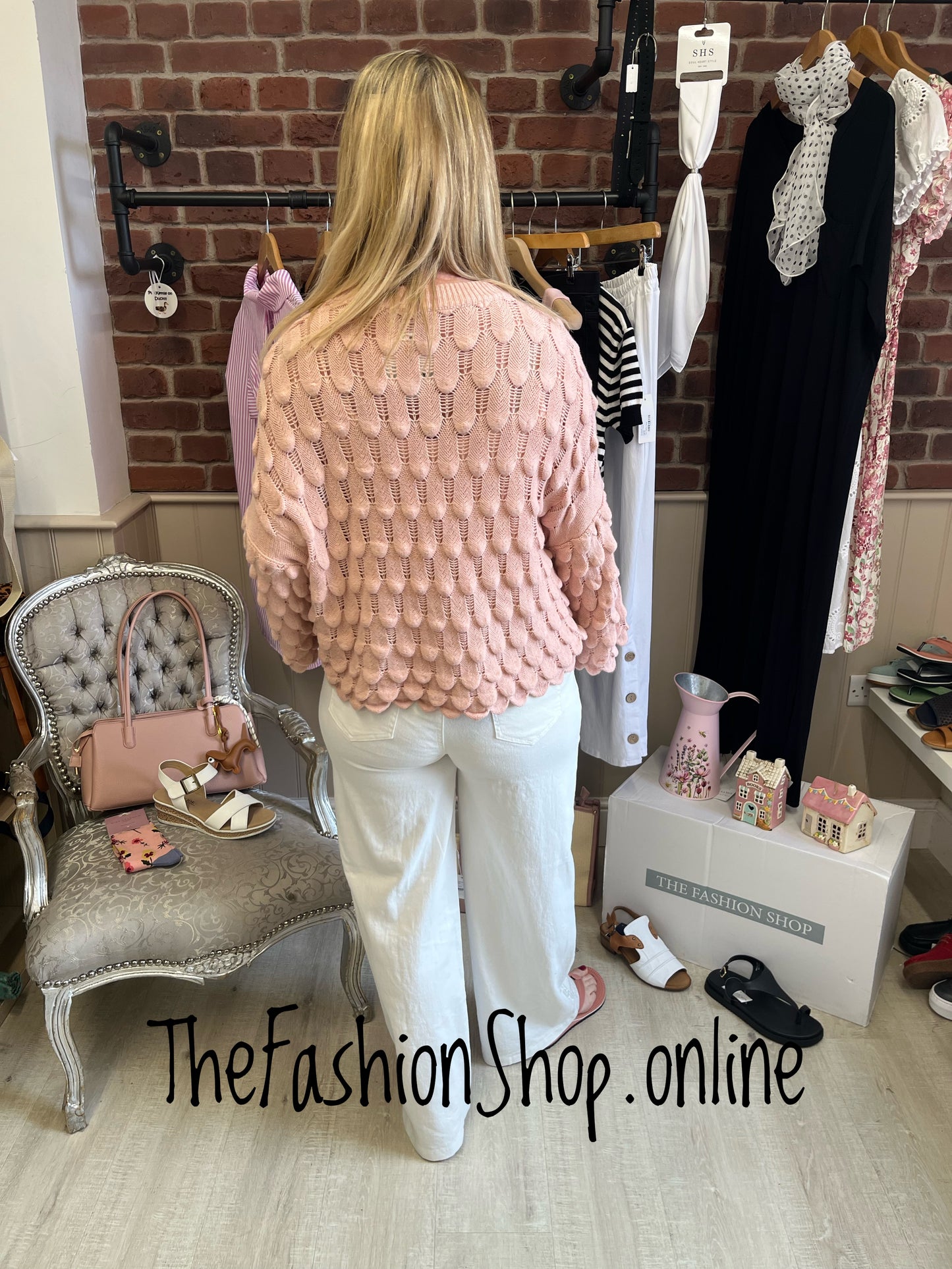 Eloise blush pink petal jumper 8-16
