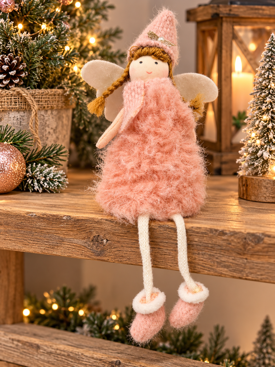 Nordic Nest Girl Sitting on a Shelf in Three colours