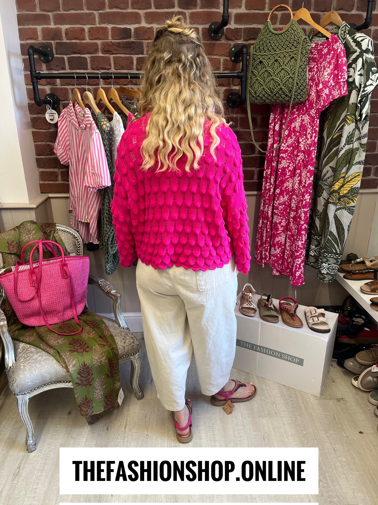 Eloise hot pink petal jumper 8-16