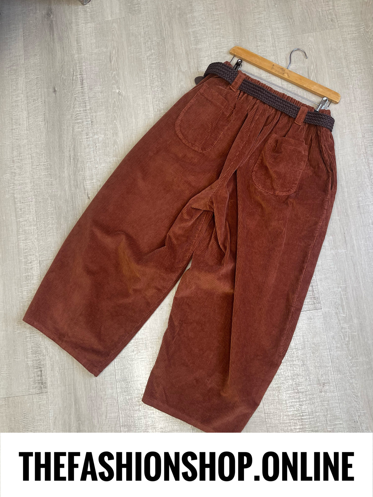Bailey rust jumbo cord trousers 10-18