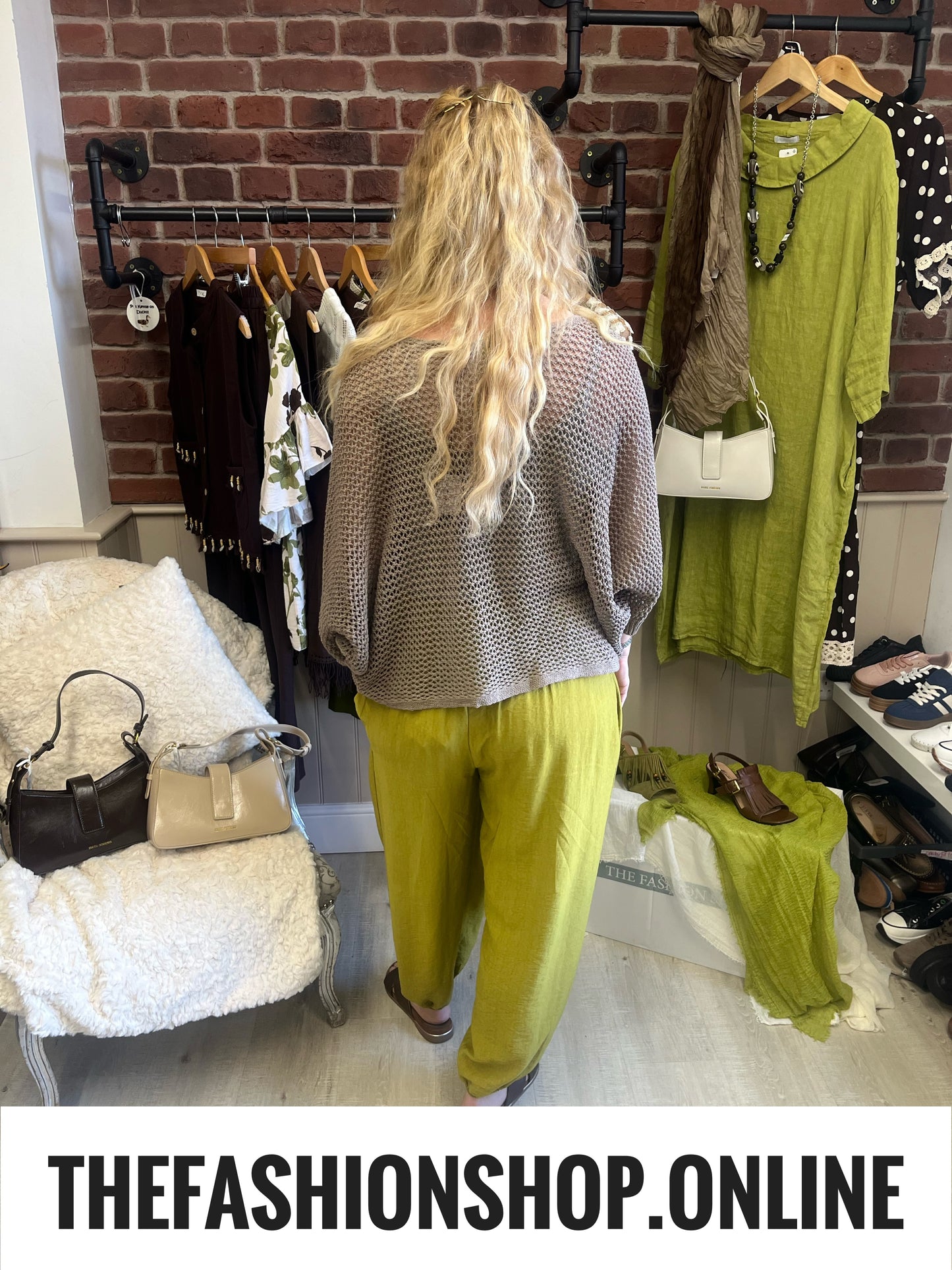 Alice olive harem trousers 10-16