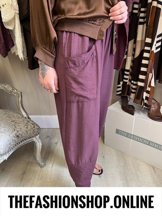 Jessie mulberry tulip hem trousers 8-16