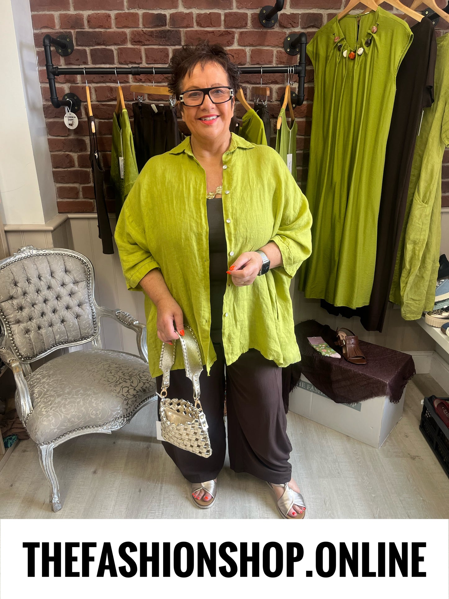 Lola brown relaxed trousers 12-20