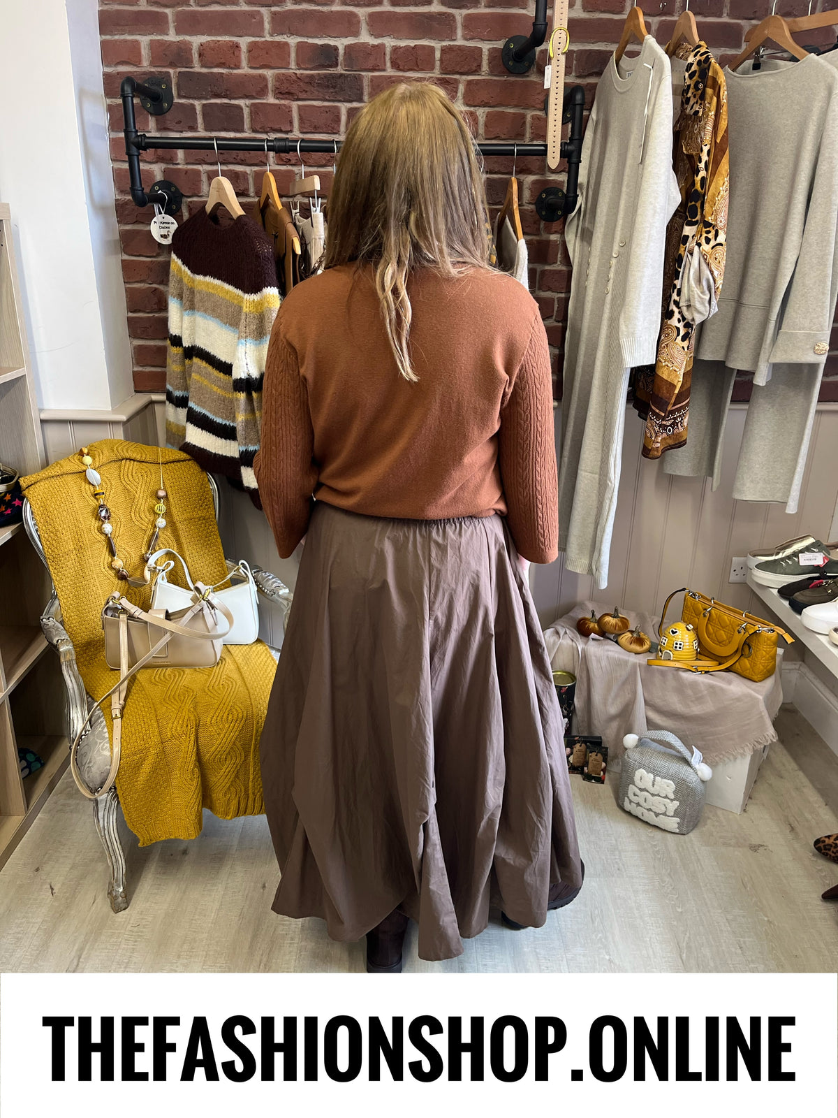 Denver brown volume skirt 8-12