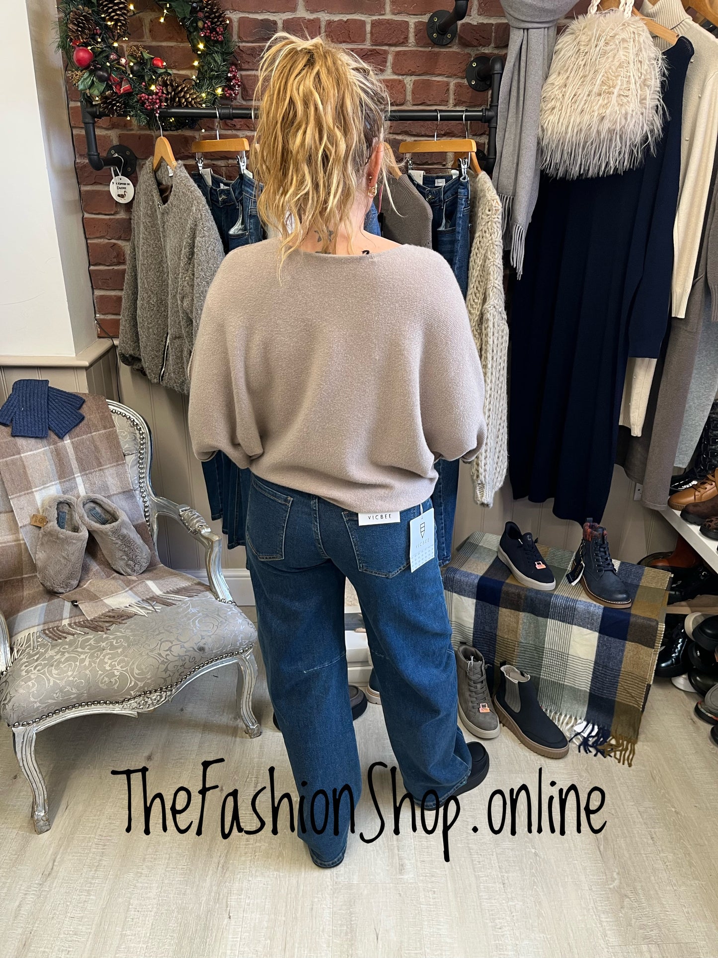 Milan mocha knitted top 8-16