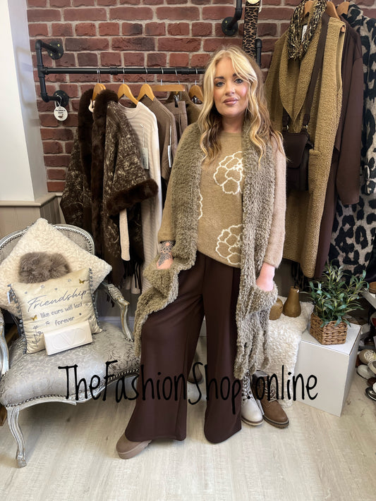 Kara Camel Knit Jumper 12-16