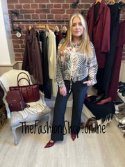 Phoebe tiger print lightweight jacket 8-14