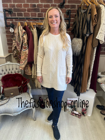 Norma cream cashmere mix jumper 12-16