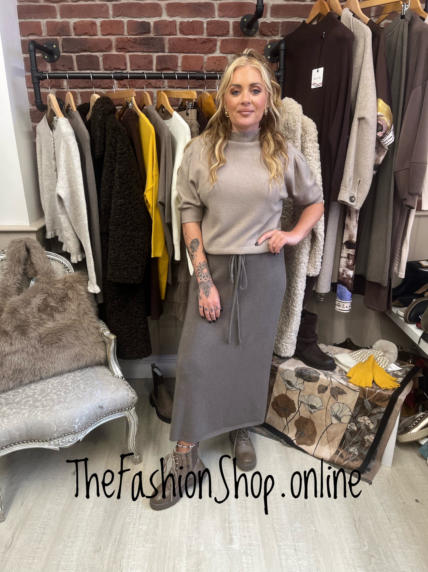 Milan Mocha Short Sleeve Turtle Neck Knit 8-16