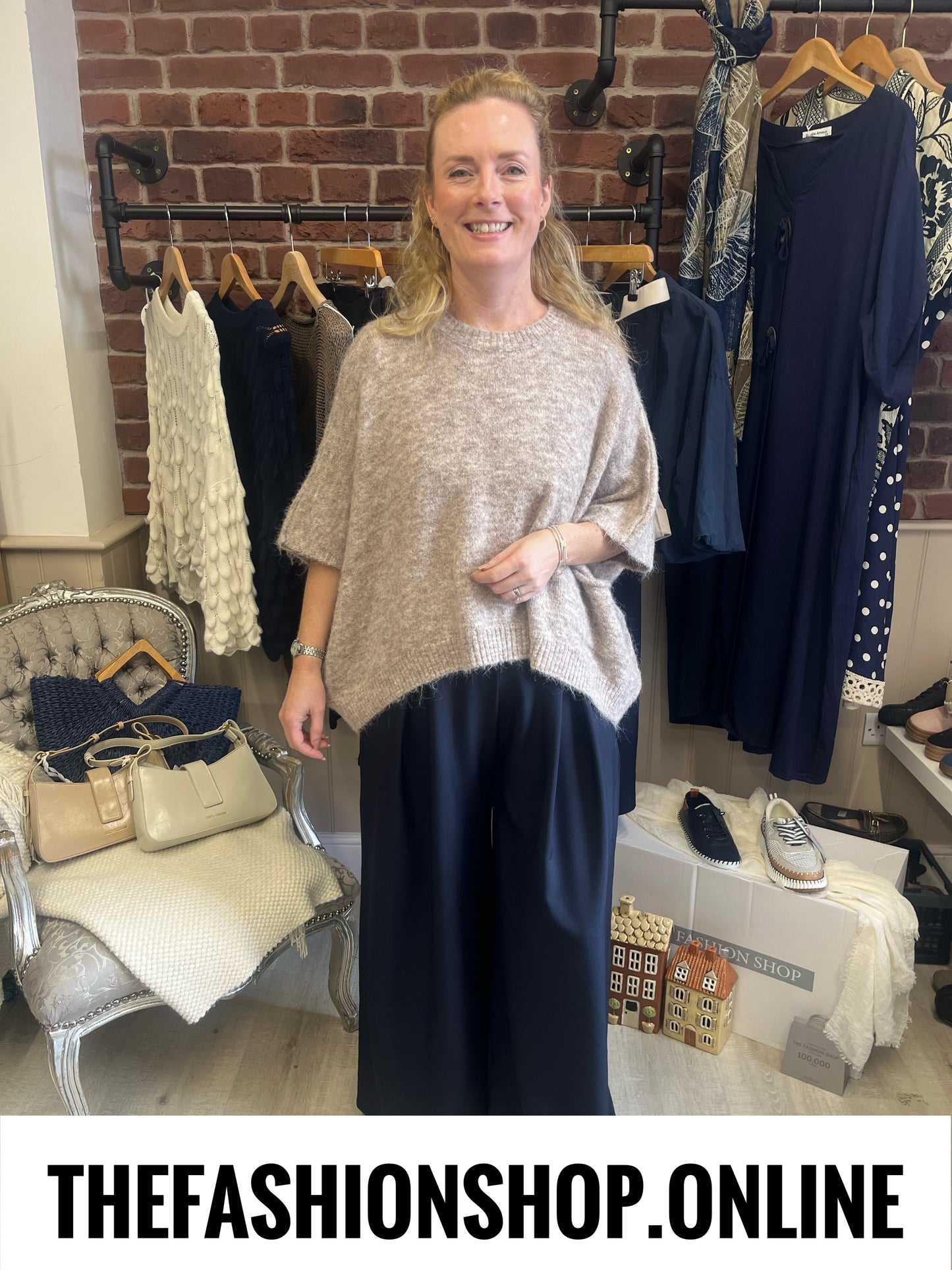 Zeta Otto mocha wool mix jumper 10-18