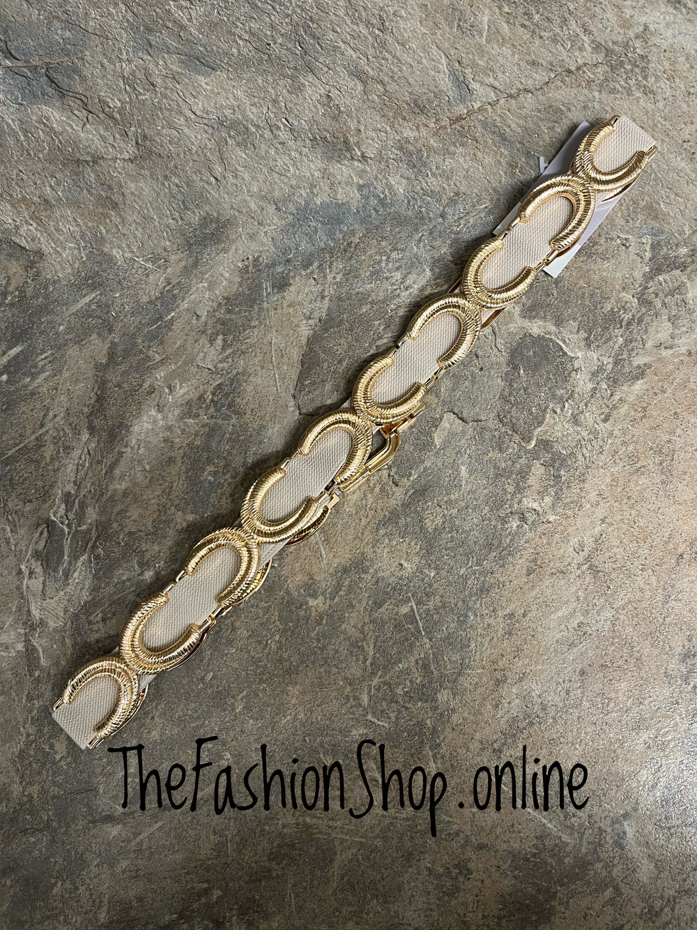 Gold Horseshoe Chain Belt
