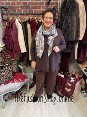 Milan brown oversized jumper 16-24