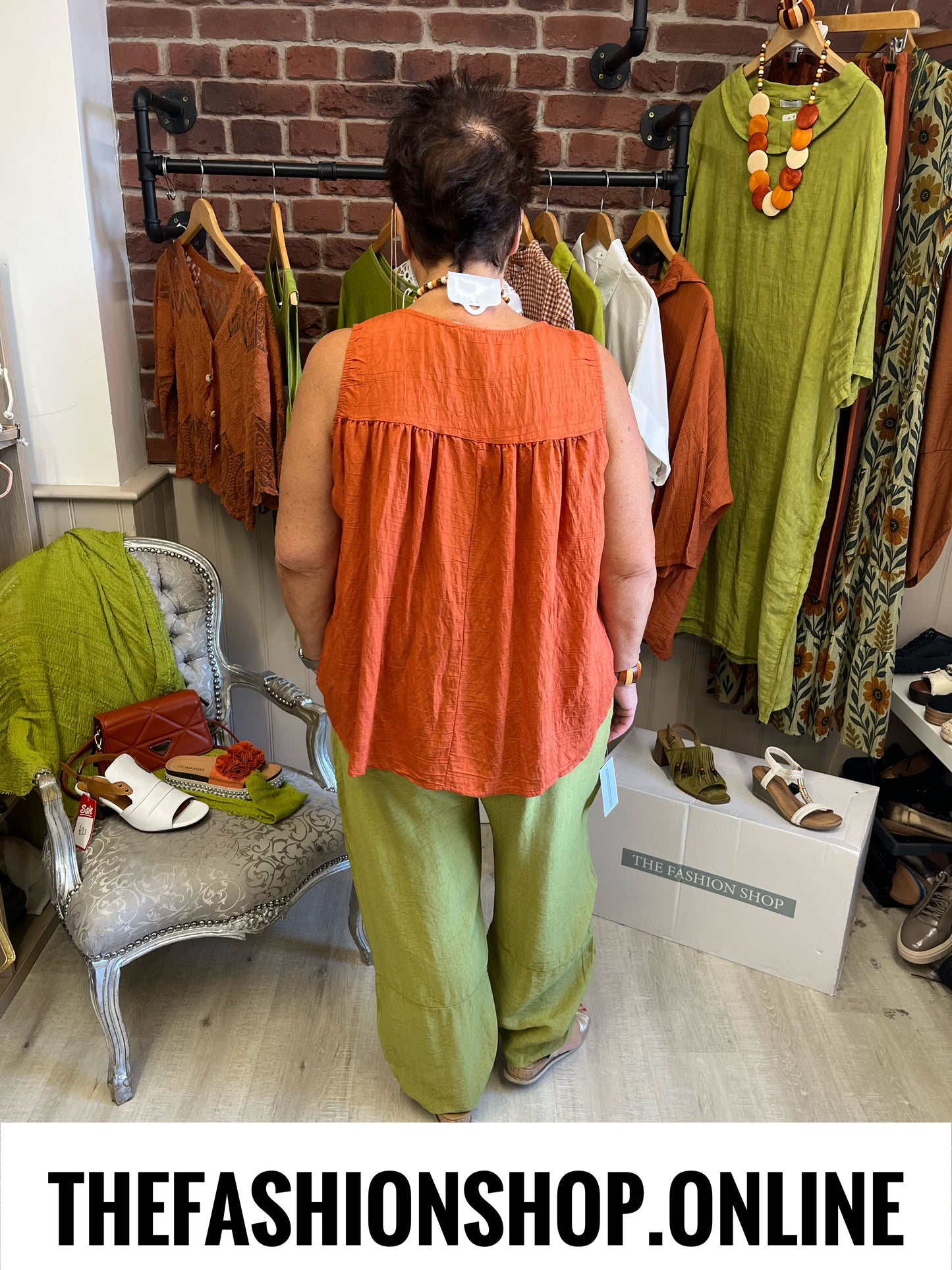 Jessie olive tulip hem trousers 12-20