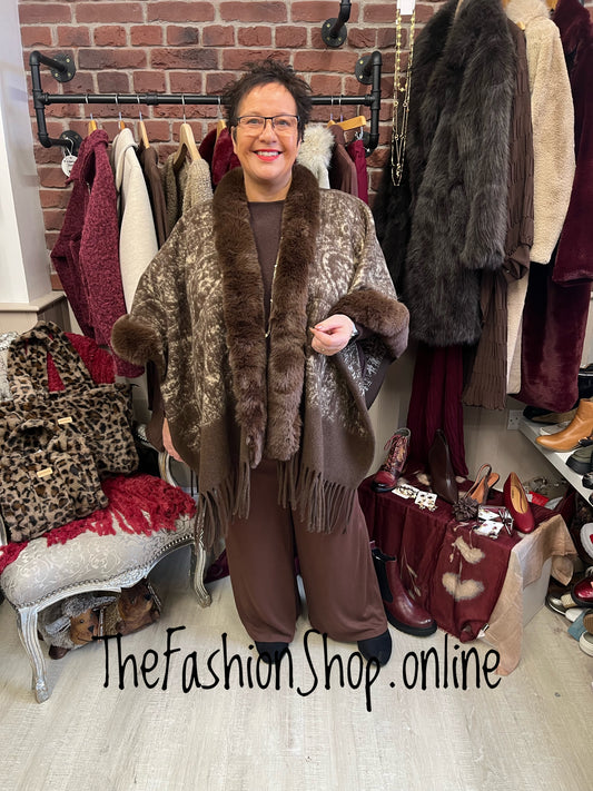 Annie Brown Wide Leg Trousers 12-20