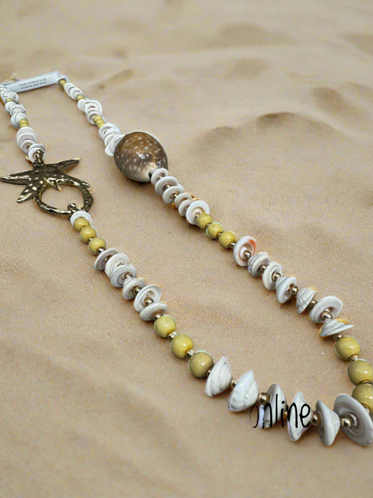 Stone Shells with Starfish Necklace