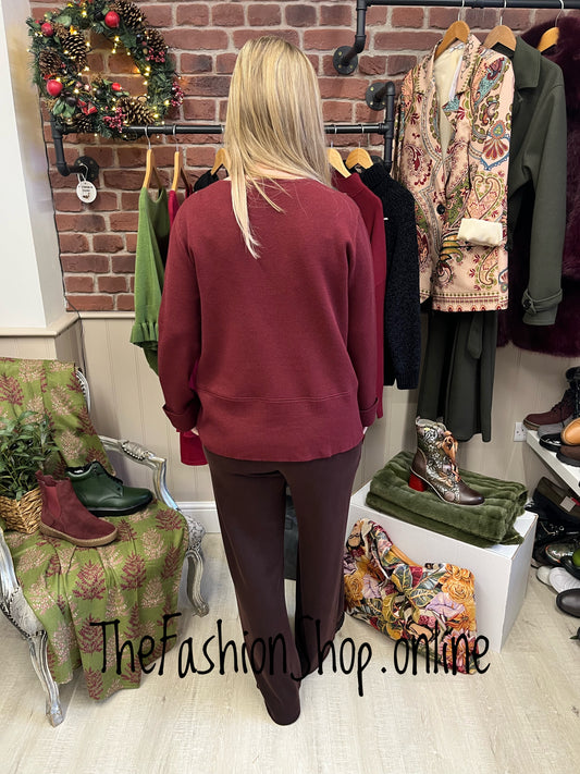 Willow wine soft jumper 10-16