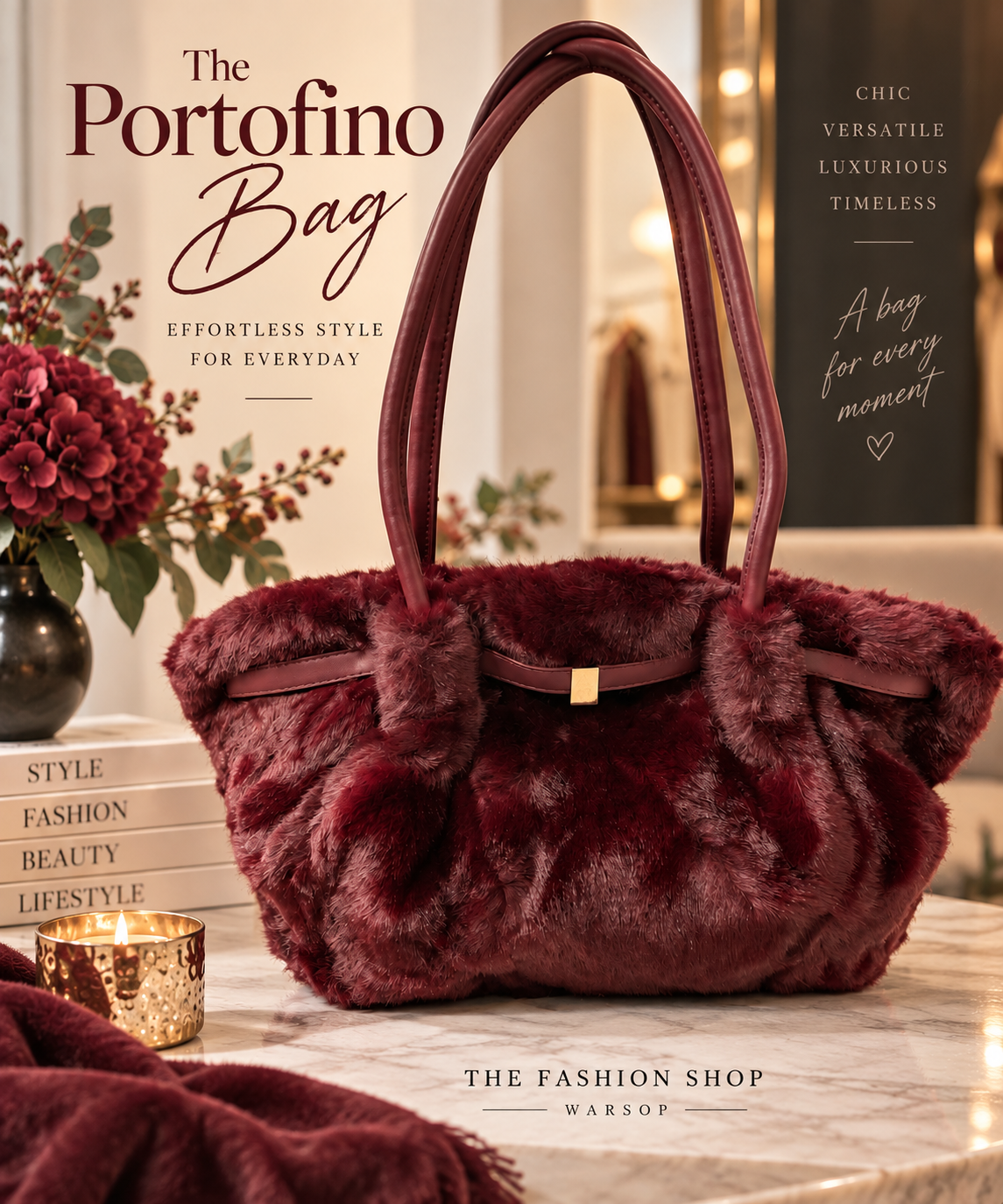 The Portofino Bag in Wine