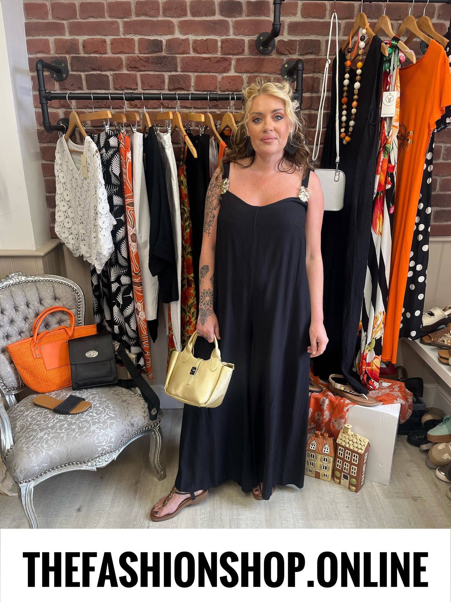 Maxine black jumpsuit 8-14