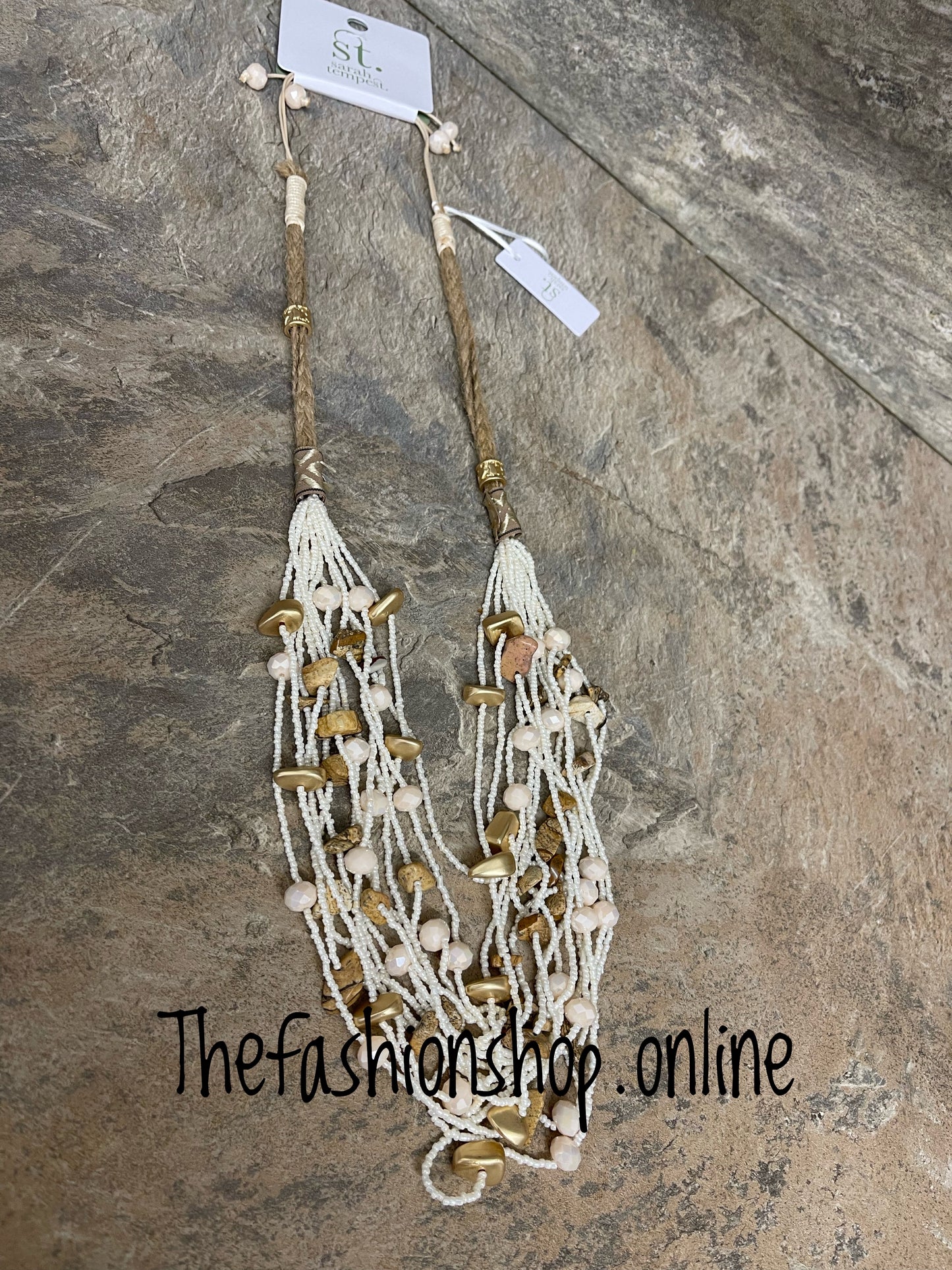 Sarah Tempest rope detail multistrand necklace
