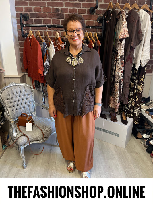 Kenzie cinnamon harem trousers 10-20