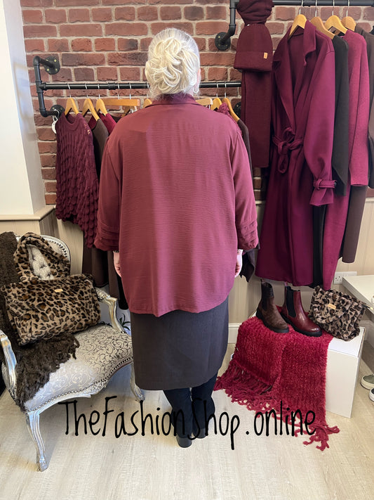 Helena wine lightweight jacket 14-22