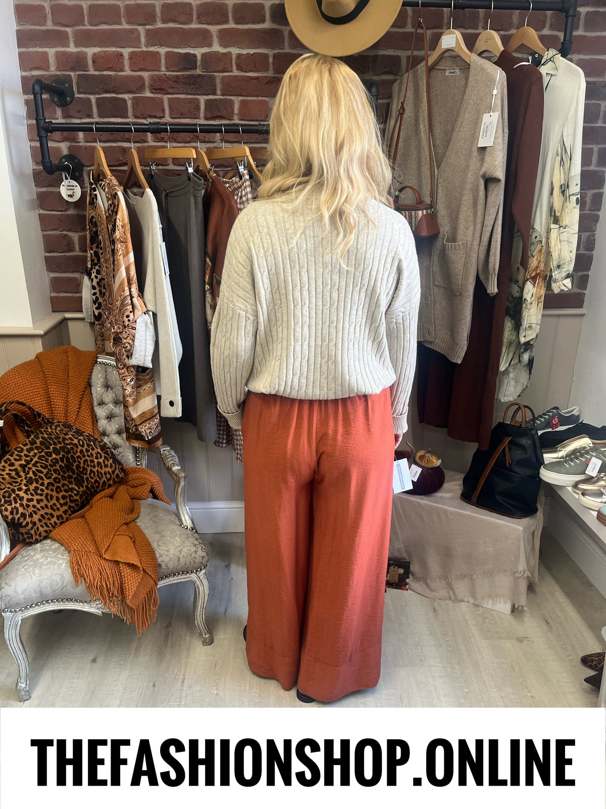Alison beige cable knit button jumper 10-18