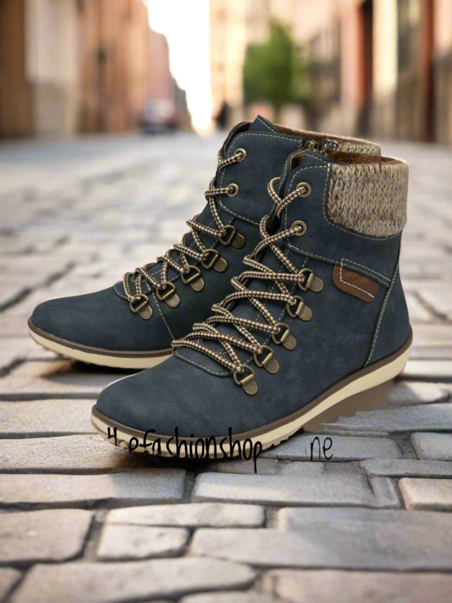 Lotus Libby blue ankle boot with side zip sizes 4-8