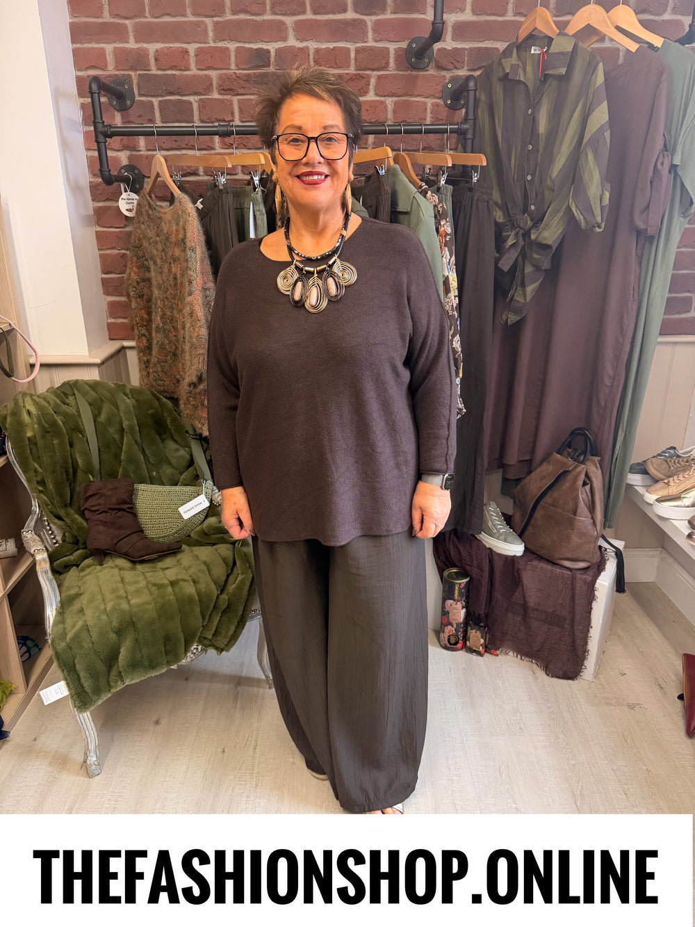 Esme brown soft jumper 16-22