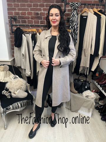 Fly Out beige wool mix coat sizes 10-16