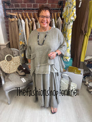 Premium mocha chic skirt co-ord 14-24